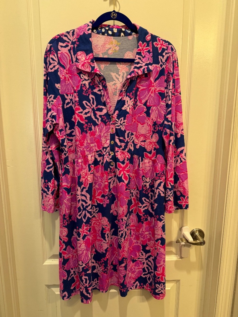 Lilly Pulitzer Long-Sleeved Midi Dress, Size XL - Picture 1 of 4